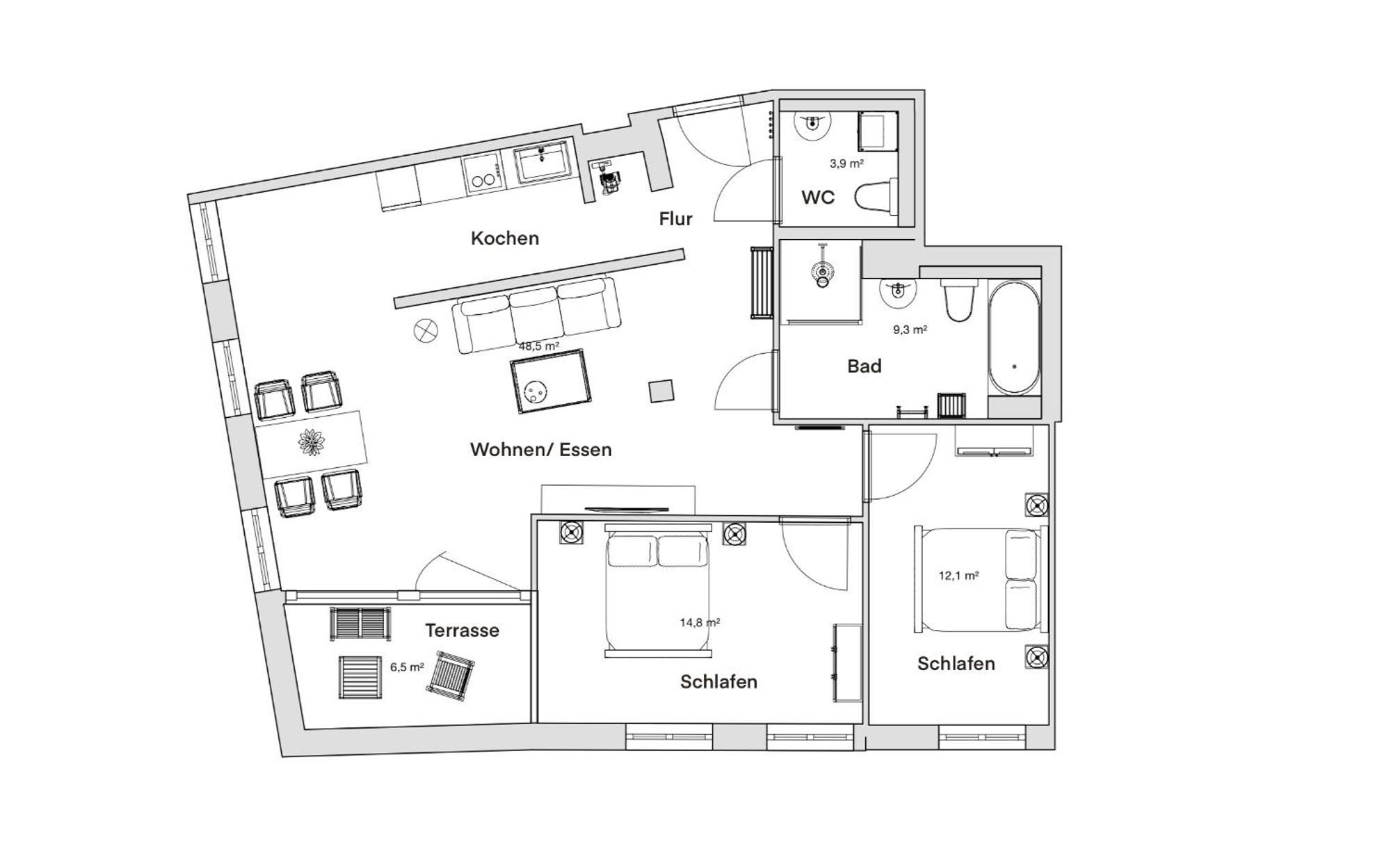 Pineapple Apartments Dresden Altstadt IV - 91 Qm - 1X Free Parking Exterior foto